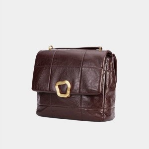 Songmont Large Chocolate Borse Crossbody Bordeaux | ITALIA 85124