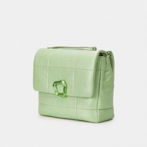 Songmont Large Chocolate Borse Crossbody Menta | ITALIA 37564