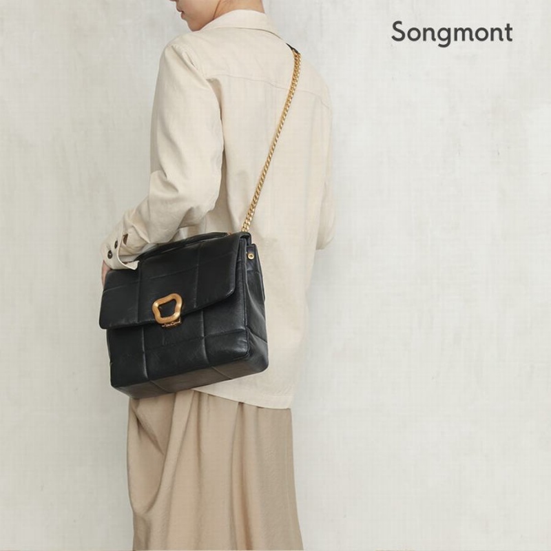 Songmont Large Chocolate Borse Crossbody Nere | ITALIA 02354